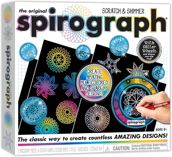 Spirograph Scratch & Shimmer Animator