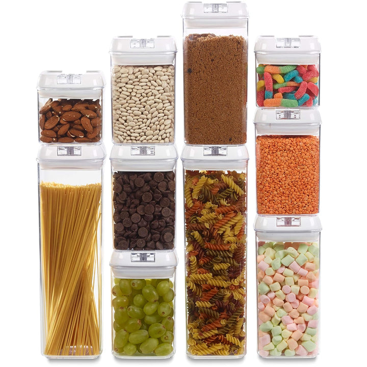 Avanti 10 Piece Flip Top Storage Container Set - Clear