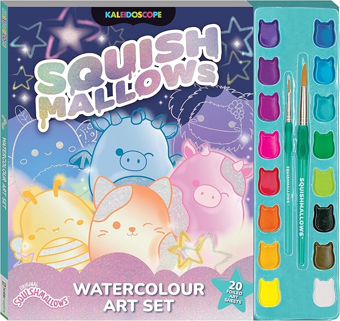Kaleidoscope Squishmallows Watercolour Art Set