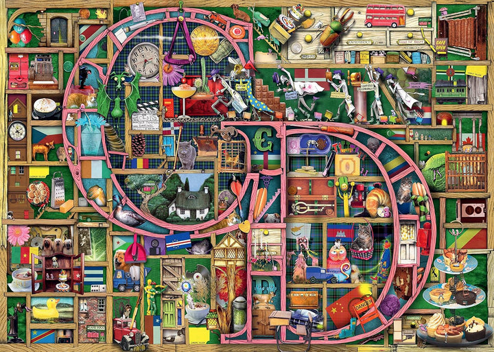 Colin Thompson Awesome Alphabet F & G Puzzle 1000pc