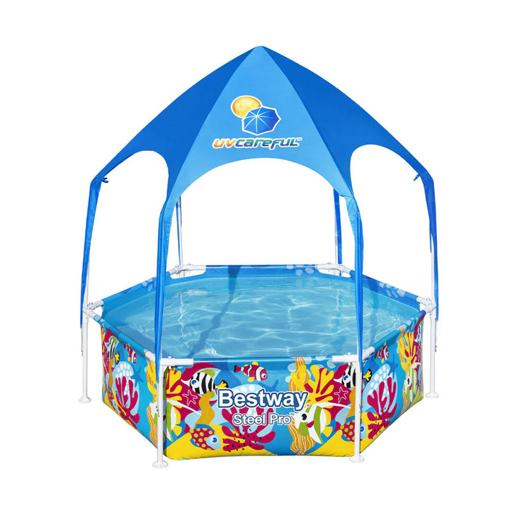 Bestway Kids Pool 183x51cm Swimming Play Pools Canopy