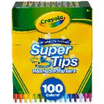 Crayola Washable SuperTips Markers 100 Pack Assorted