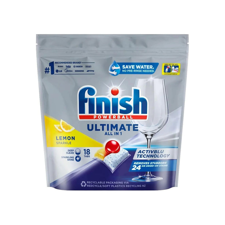 2X Finish All In 1 Dishwashing Tablets Lemon Sparkle 18tabs