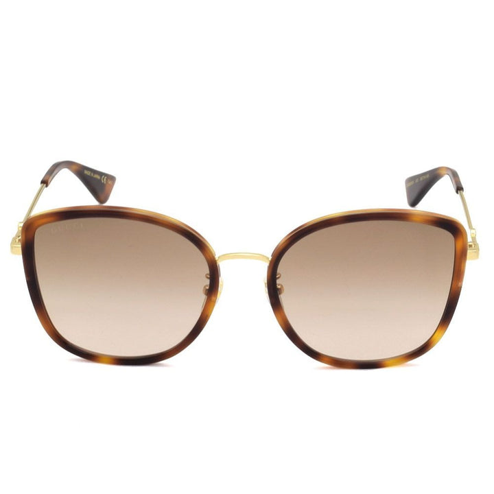 Gucci GG0606SK-003 56 Round Sunglasses 56-19-145mm - Havana Gold