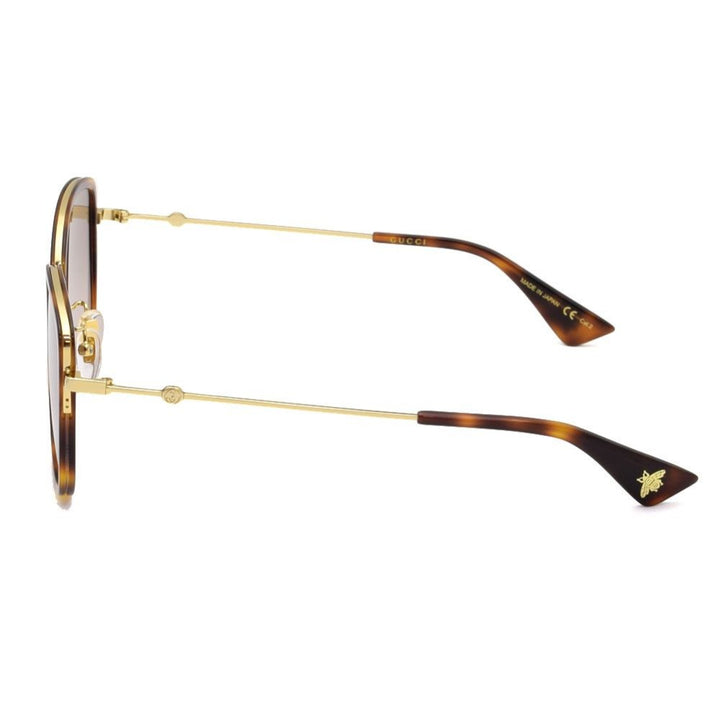 Gucci GG0606SK-003 56 Round Sunglasses 56-19-145mm - Havana Gold