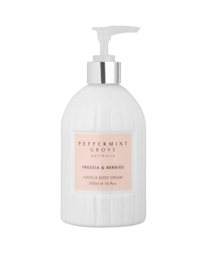 Peppermint Grove Hand Cream Pump 500ml Freesia & Berries