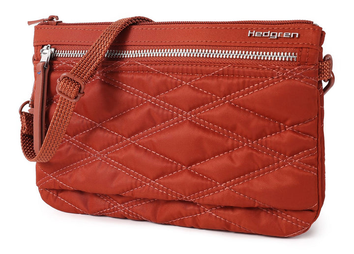 Hedgren Emma RFID Crossbody Bag Quilt Brandy Brown