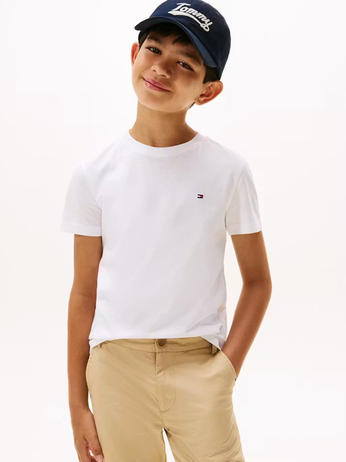 Tommy Hilfiger Junior Short Sleeve Nantucket Tshirt - White