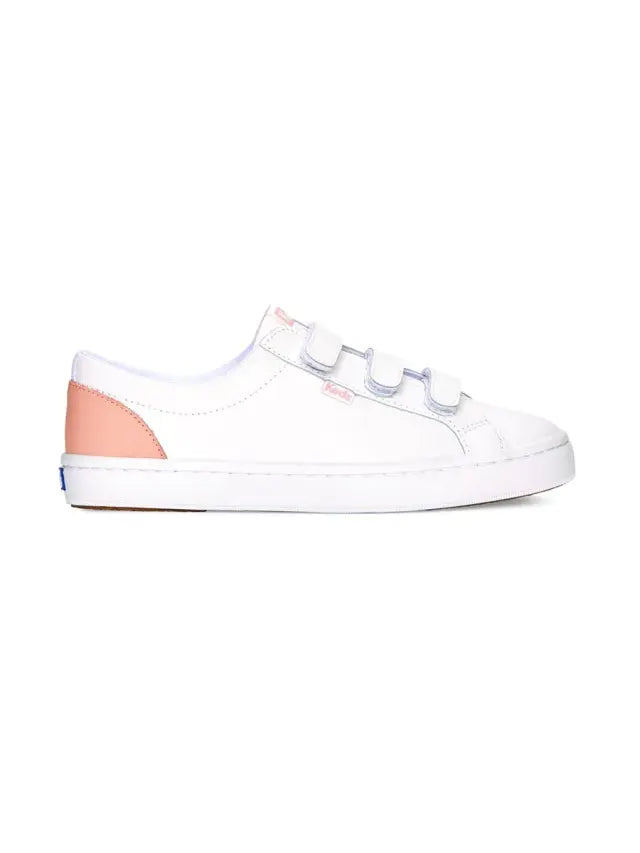 Keds Tiebreak Leather Sneakers - White Pink