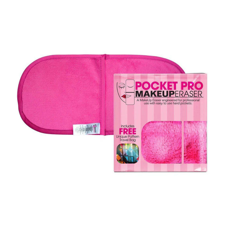 The Original Makeup Eraser Pocket Pro Cloth + Travel Bag - Pink