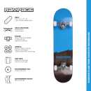 Rampage Plain Third Blue/Black 7.75 Inch Skateboard