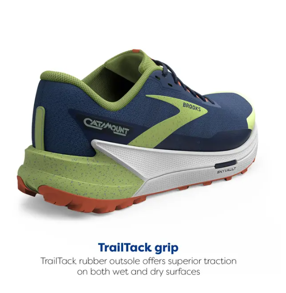 Brooks Catamount Medium Width Running Sneakers - Blue