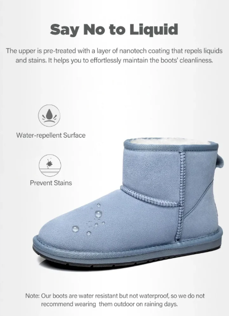 UGG Boots Mini Classic Suede Special Color Light Blue