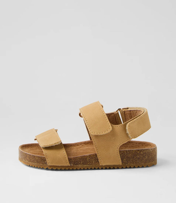 Walnut Melbourne Kids Girls Bowie Sandal Light Tan