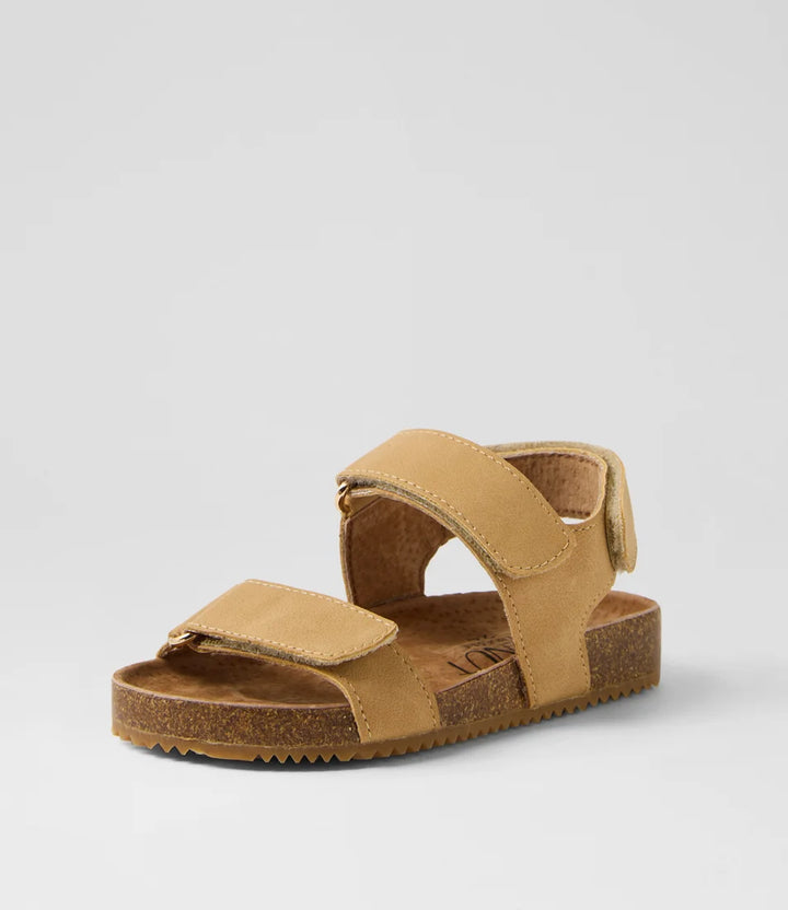Walnut Melbourne Kids Girls Bowie Sandal Light Tan