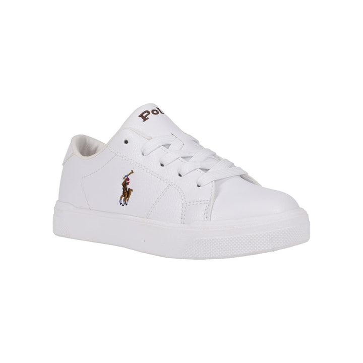 Polo Ralph Lauren White Multi PP Sutton Junior Shoe