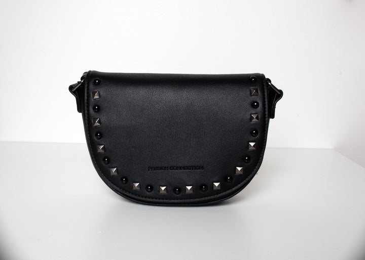 French Connection Cordelia Flat Top Crossbody Bag - Black