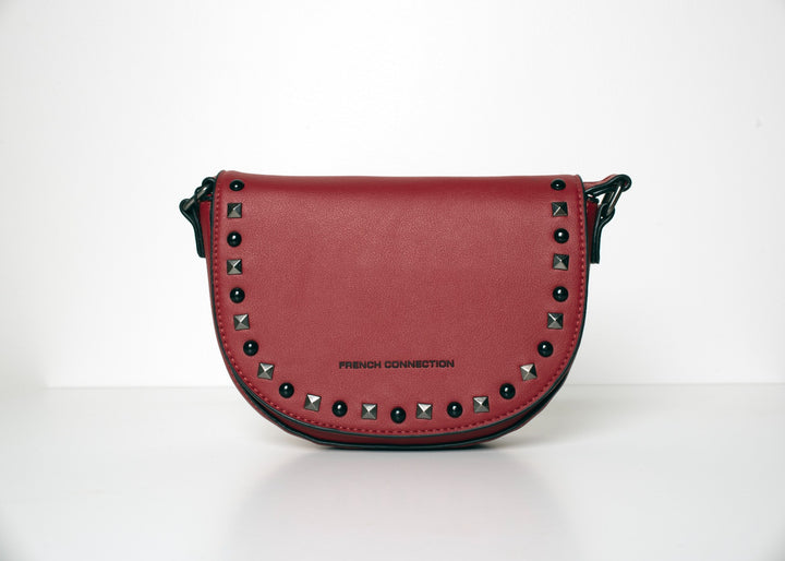 French Connection Cordelia Flat Top Crossbody Bag - Red