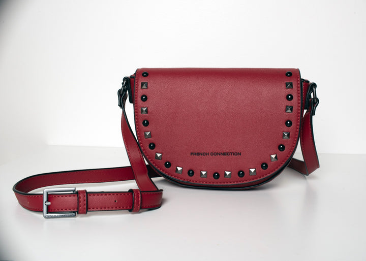 French Connection Cordelia Flat Top Crossbody Bag - Red
