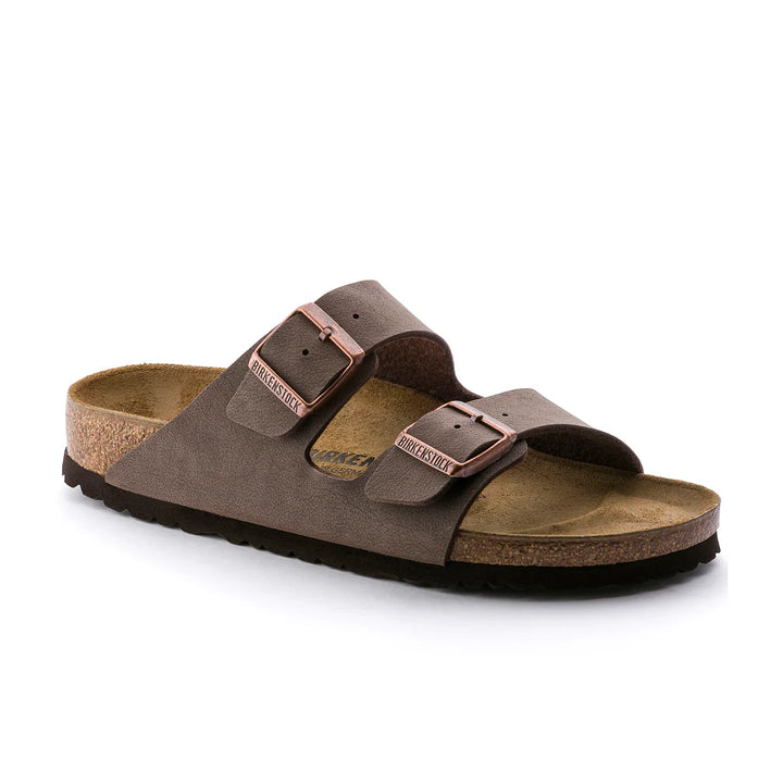 Birkenstock Arizona BirkiBuc Narrow Fit Sandals - Mocca