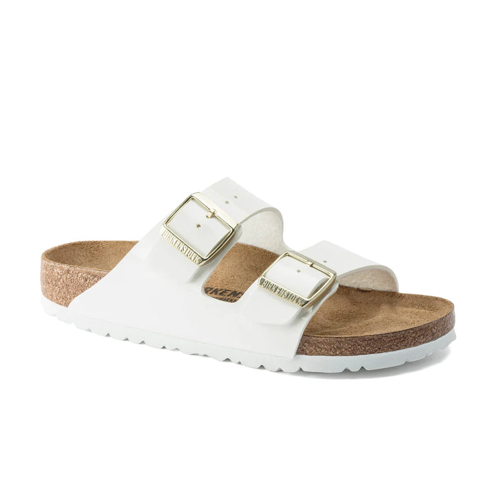 Birkenstock Arizona BFP Narrow Fit Sandals - White Patent