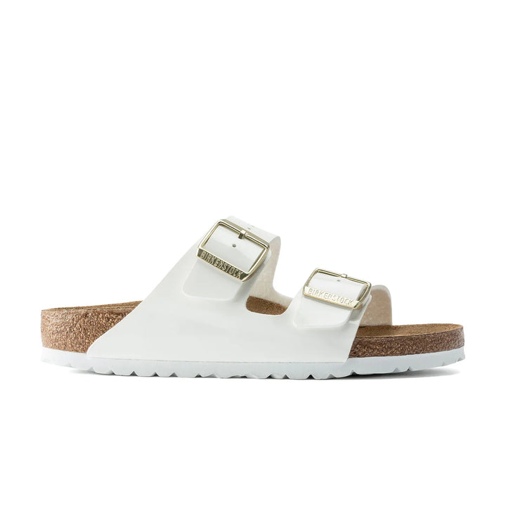 Birkenstock Arizona BFP Narrow Fit Sandals - White Patent