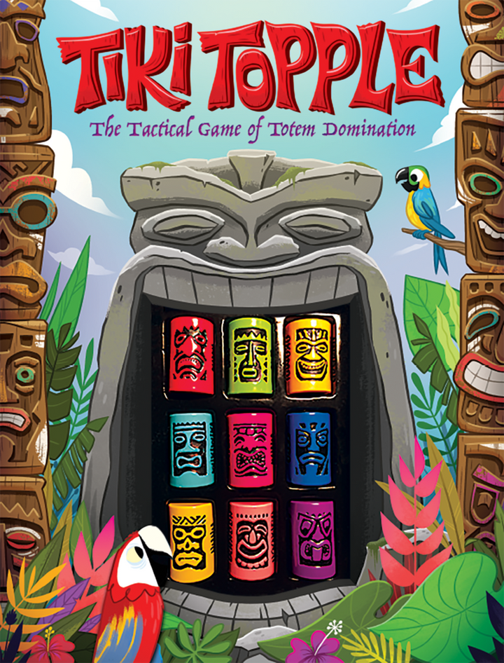Gamewright Tiki Topple Tactical Game of Totem Domination 2017