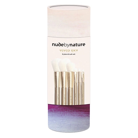 Nude by Nature 6 Piece Vivid Sky Brush Set