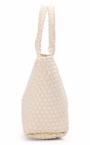 Tony Bianco Women's Zebra Woven Tote Bag - Off White
