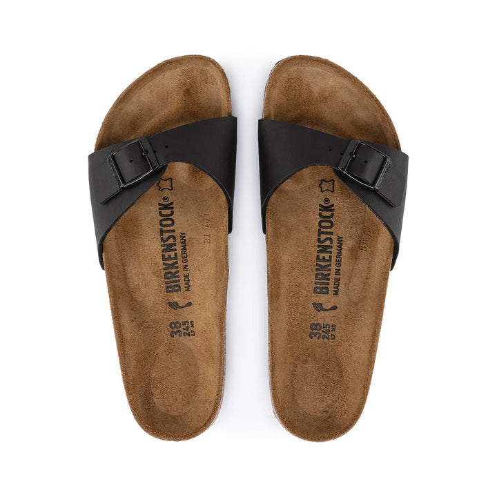 Birkenstock Madrid Birko Flor Narrow Fit Sandals - Black