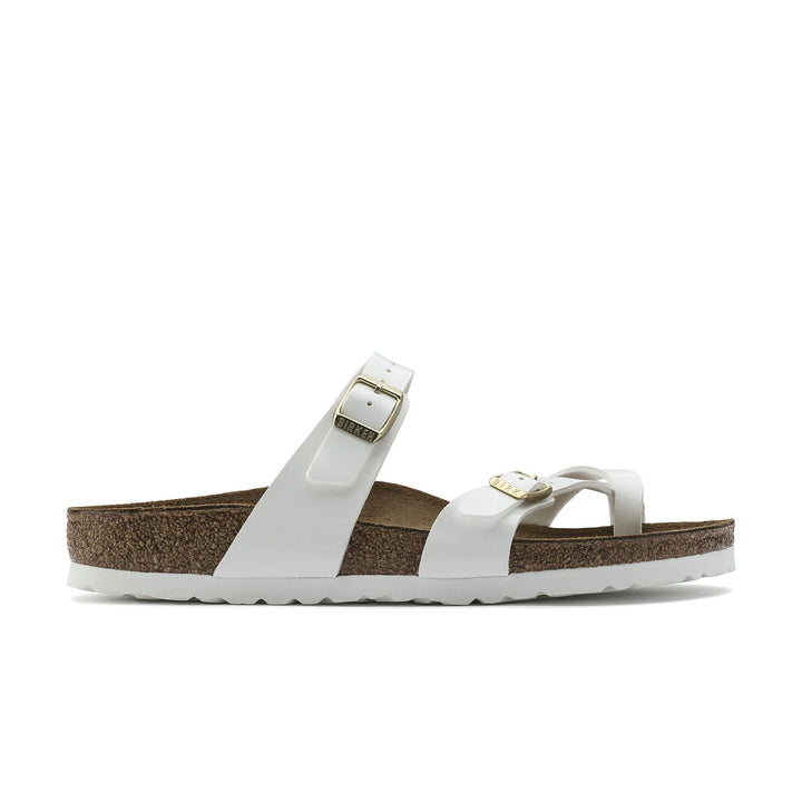 Birkenstock Mayari Birko Flor Thong Regular Fit Sandals - White