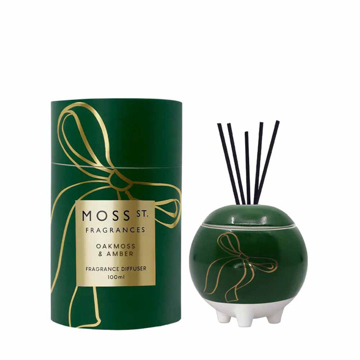 Moss St. Fragrances Oakmoss & Amber Mini Ceramic Diffuser 100ml