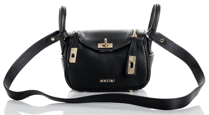 Bosccolo Trunk Bag Natural Leather - Black