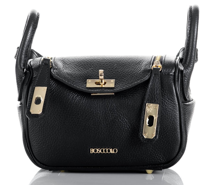 Bosccolo Trunk Bag Natural Leather - Black