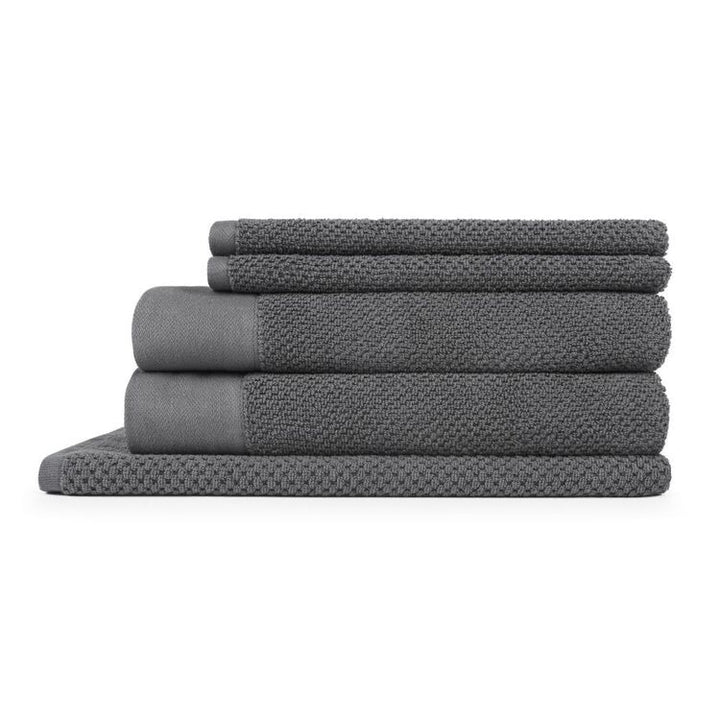 Homelife Sorrento 5 Piece Towel Pack Charcoal
