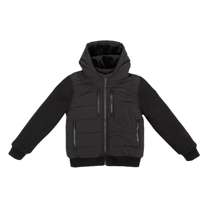 Firetrap Kids Boys Sartorial Knit Junior Lined Jacket Coat