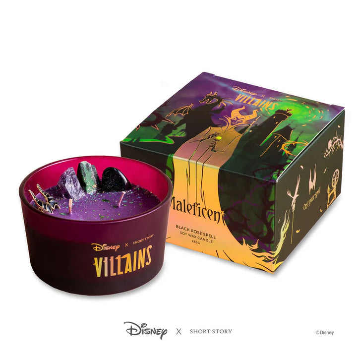 Disney Maleficent Black Rose Spell Soy Wax Candle 280g